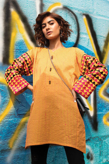 Khaadi ETE20356 YELLOW Lawn Pret 2021